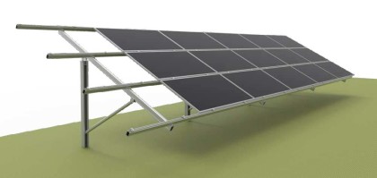 Single Column Piling Ground Mounting System